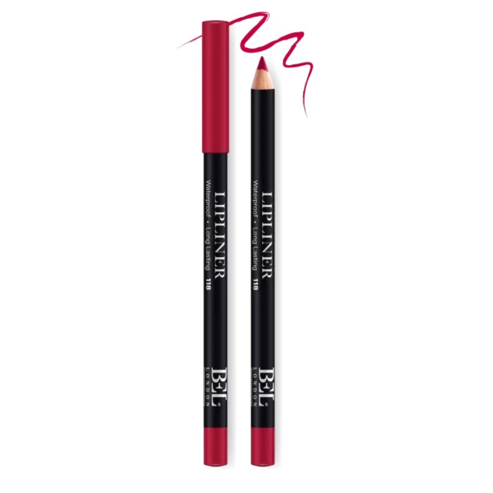 Bel London, Olio Vegetale Idrogenato, Waterproof, Contorno, Matita Labbra, 118, 0,78 g