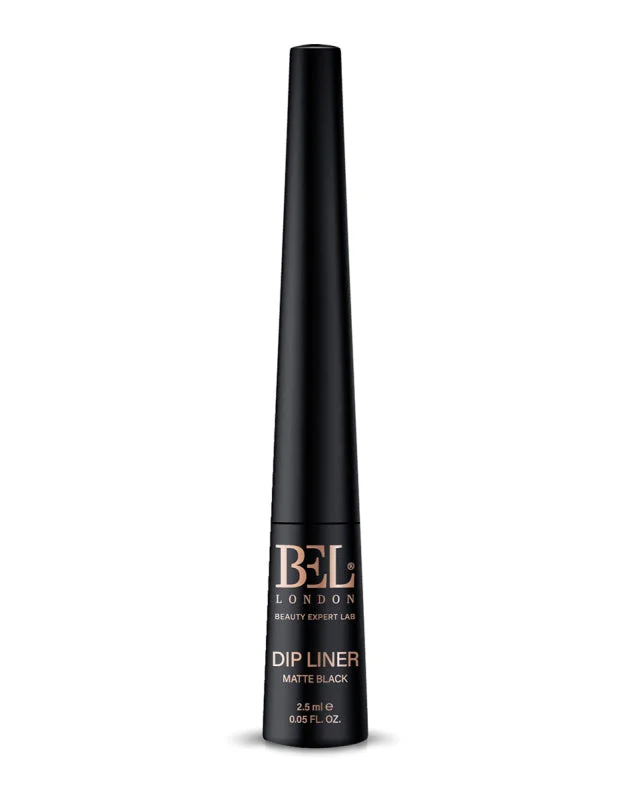 Bel London, Dip , Aqua, Waterproof, Colore, Contouring, Eyeliner Liquido, Nero Opaco, 2,5 ml