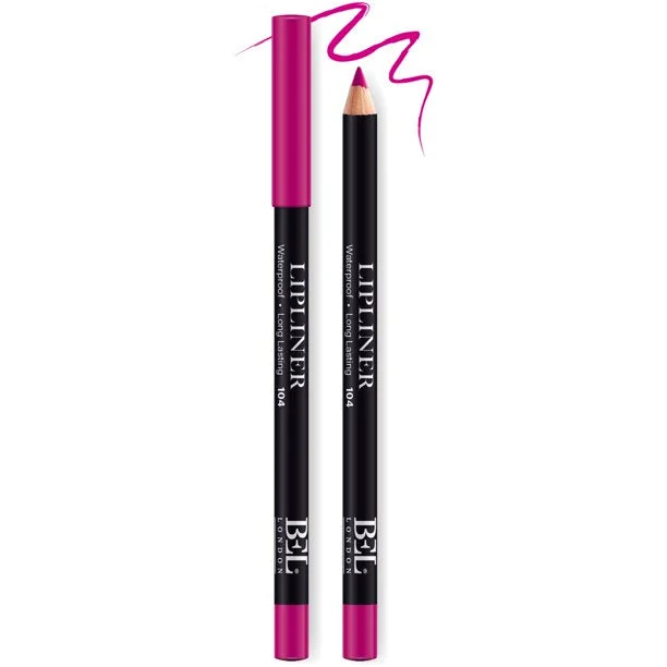 Bel London, BEL London, Olio Vegetale Idrogenato, Waterproof, Contorno, Matita Labbra, 104, Rosa, 0,78 g