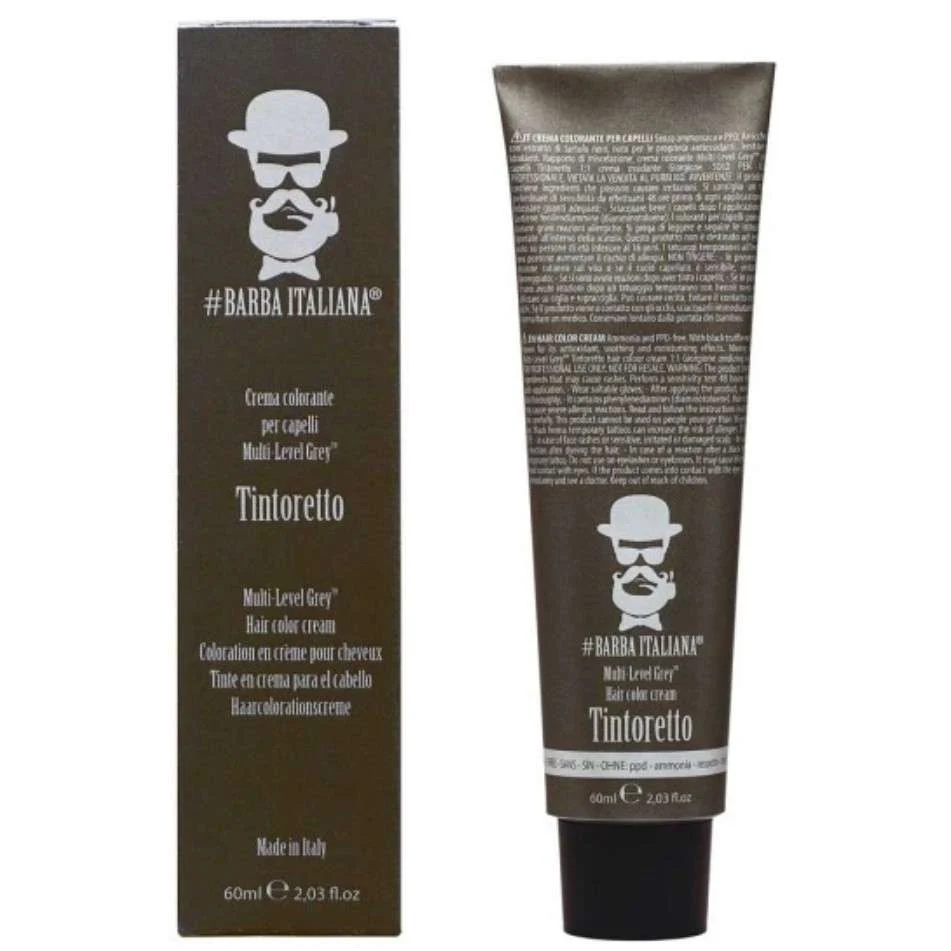 TINTORETTO – HAIR COLOR CREAM MULTI LEVEL GREY 1 – NERO 60 ML.