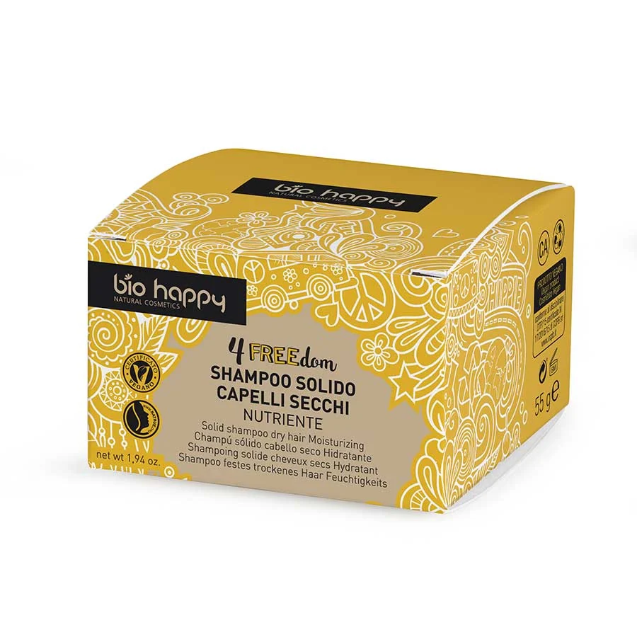 BIO HAPPY Shampoo Solido Capelli Secchi – Nutriente