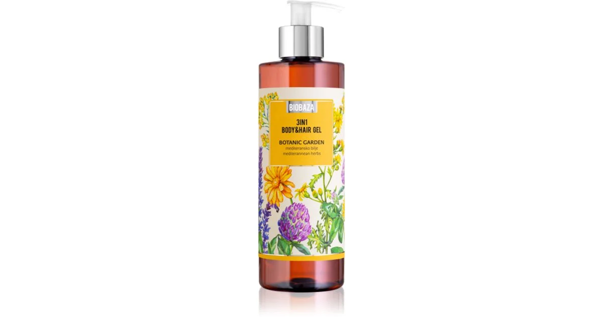 BIOBAZA 3in1 Gel Botanic Garden shampoo, balsamo e gel doccia 3 in 1 400 ml