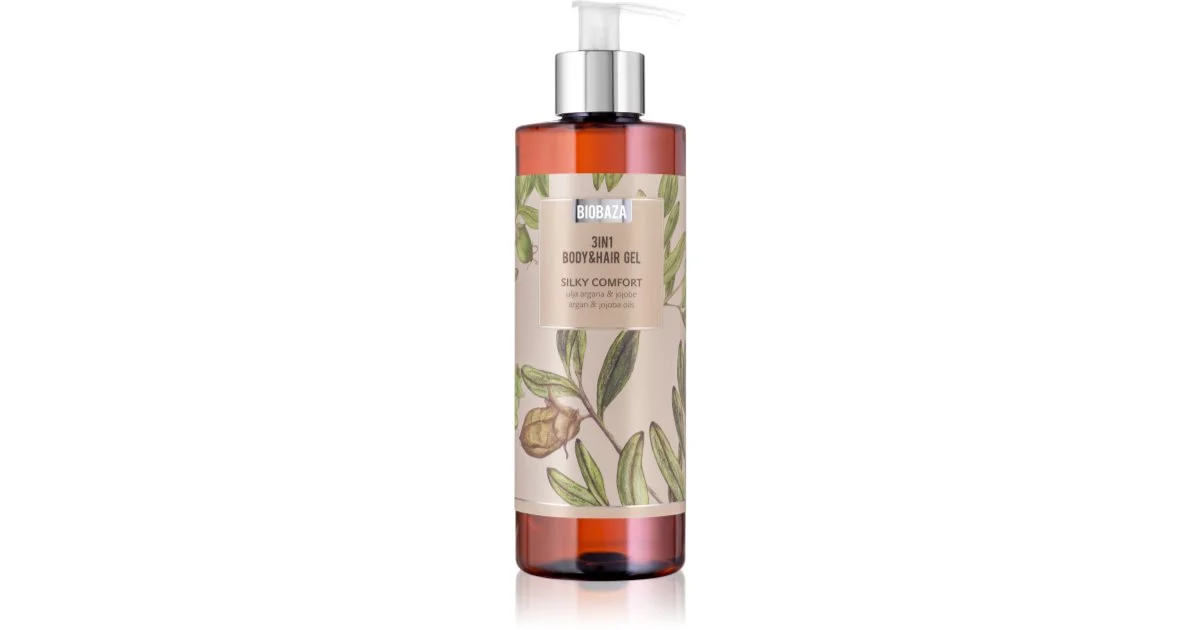 BIOBAZA 3in1 Gel Silky Comfort shampoo, balsamo e gel doccia 3 in 1 400 ml