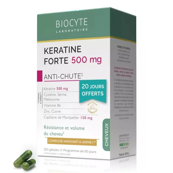 Biocyte Cheratina Forte 500mg - Anticaduta 120 capsule