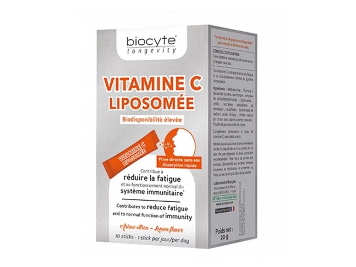 Biocyte Longevità Vitamina C Liposomiale Riduce la Fatica 10 sticks