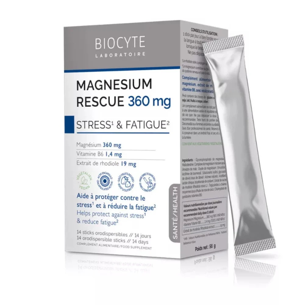 Biocyte Magnesio Rescue 360mg - Stress & Affaticamento 14 stick