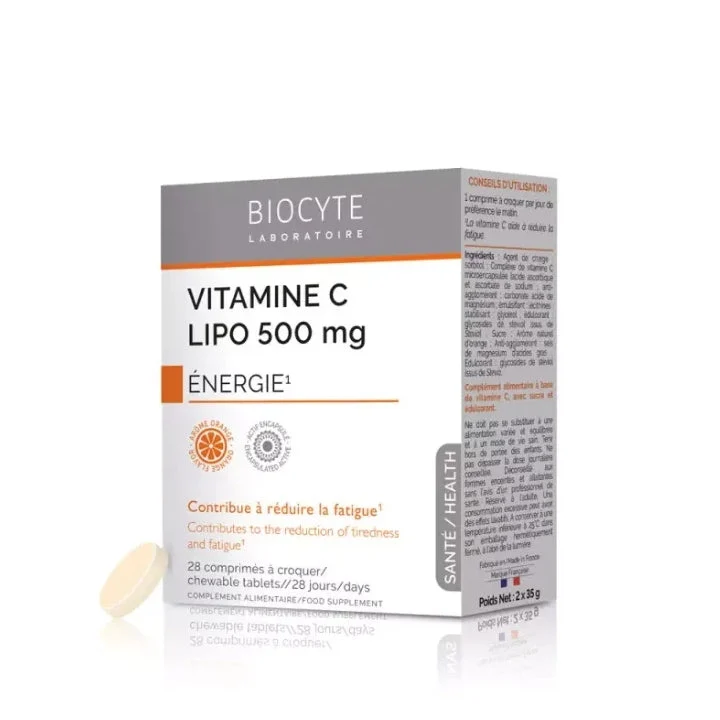 Biocyte Vitamina C Lipo 500mg Energia 28 compresse masticabili