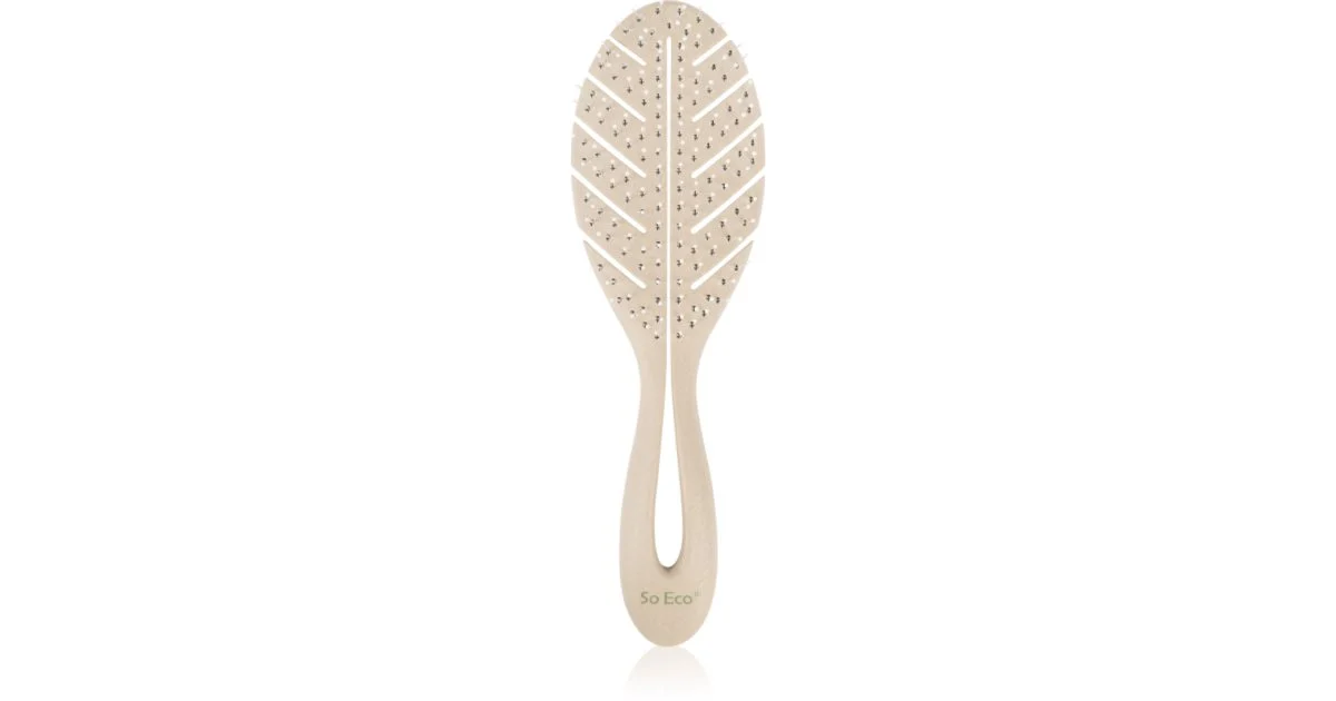 So Eco Biodegradable Leaf spazzola compostabile per capelli bagnati