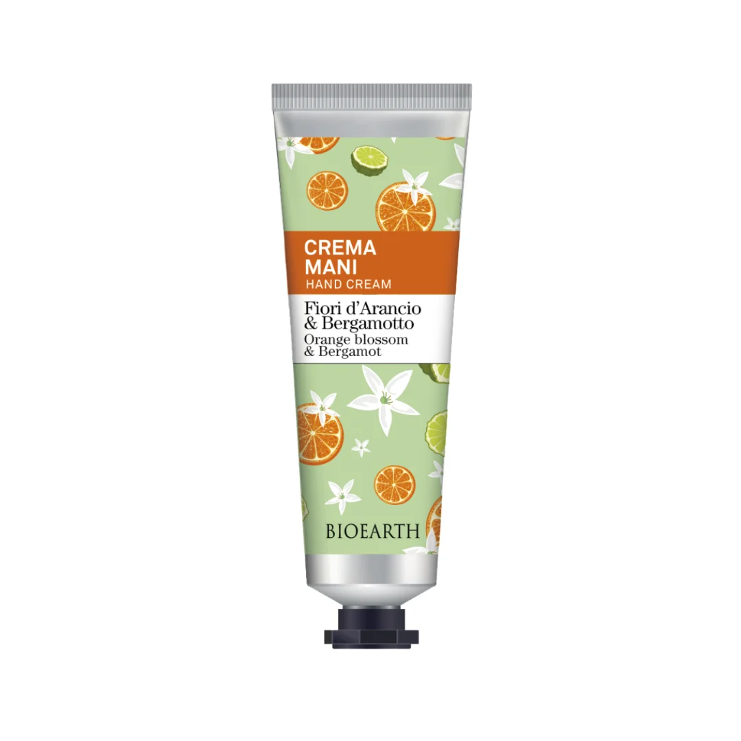 BIOEARTH Crema Mani Fiori d’Arancio e Bergamotto
