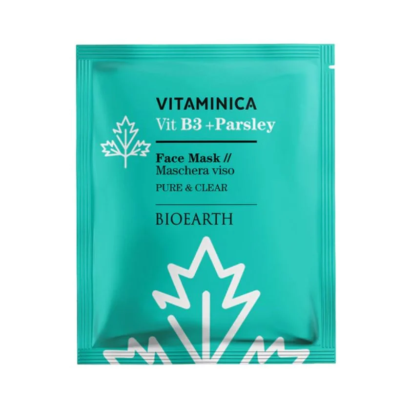 BIOEARTH Vitaminica – Maschera Viso Vit B3 + Parsley