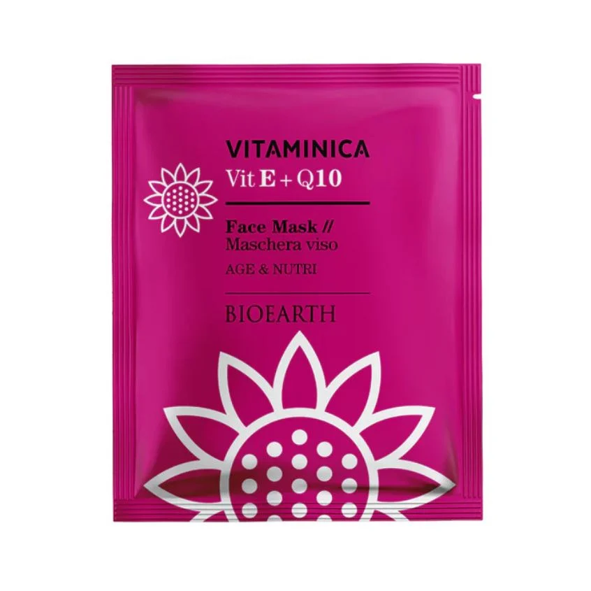 BIOEARTH Vitaminica – Maschera Viso Vit E + Q10