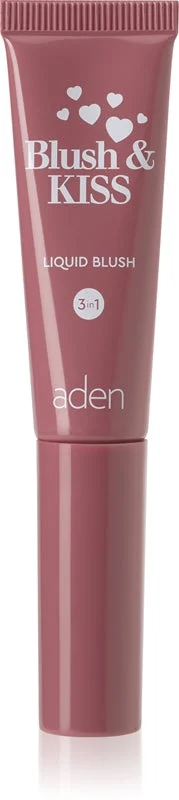 Aden Cosmetics Blush & Kiss Trucco Multifunzione Per Labbra E Viso 3 In 1 Colore 01 Pink Petal 8 Ml