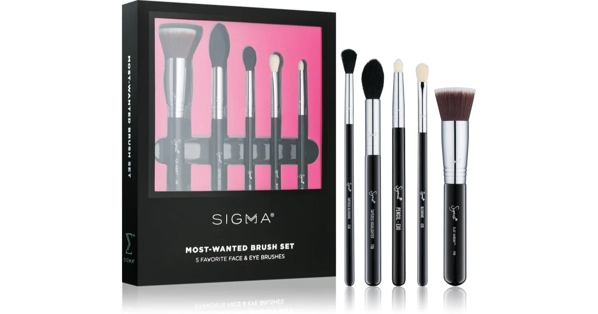Sigma Beauty Set Most-wanted set di pennelli per il viso 5 pezzi