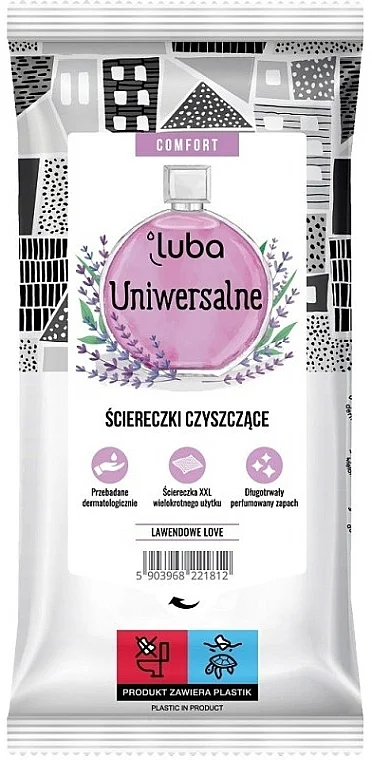 Salviette umidificate universali per la pulizia profumate alla lavanda