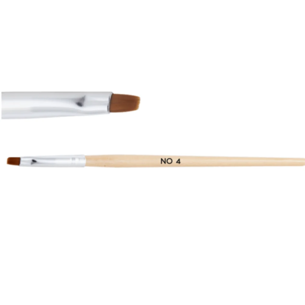 NEONAIL Wooden pennello per l’applicazione di prodotti in gel tipo No. 4