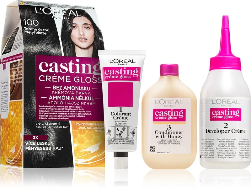 L’Oréal Paris Casting Creme Gloss tinta per capelli colore 100 Deep Black