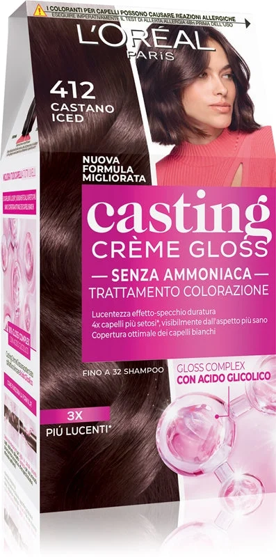L’Oréal Paris Casting Creme Gloss tinta per capelli colore 412 Castano Iced