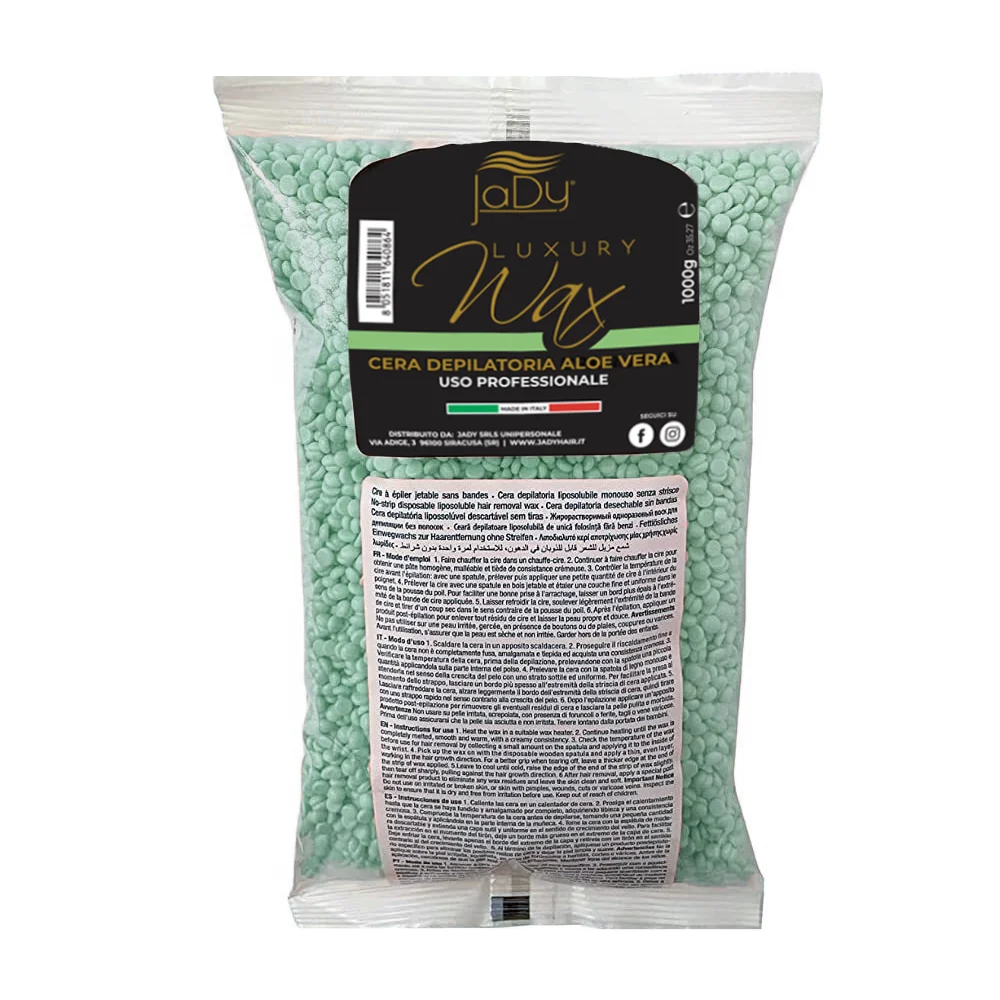 JADY LUXURY WAX CERA BRASILIANA ALOE VERA 1000GR SENZA STRISCE