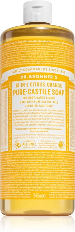 Dr. Bronner’s limone e arancia sapone liquido universale 945 ml