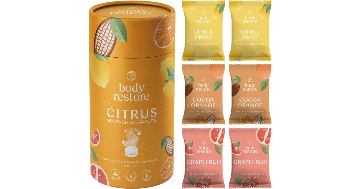 Body Restore Citrus pastiglie per la doccia 6 pezzi