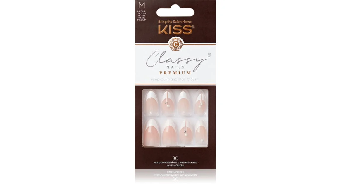 KISS Classy Nails Premium Unghie finte Highlights 30 pezzi