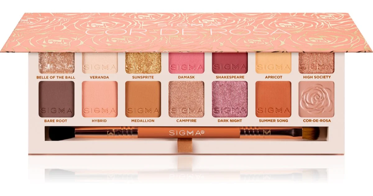 Sigma Beauty Cor-de-Rosa Palette di ombretti con pennellino 16,24 g