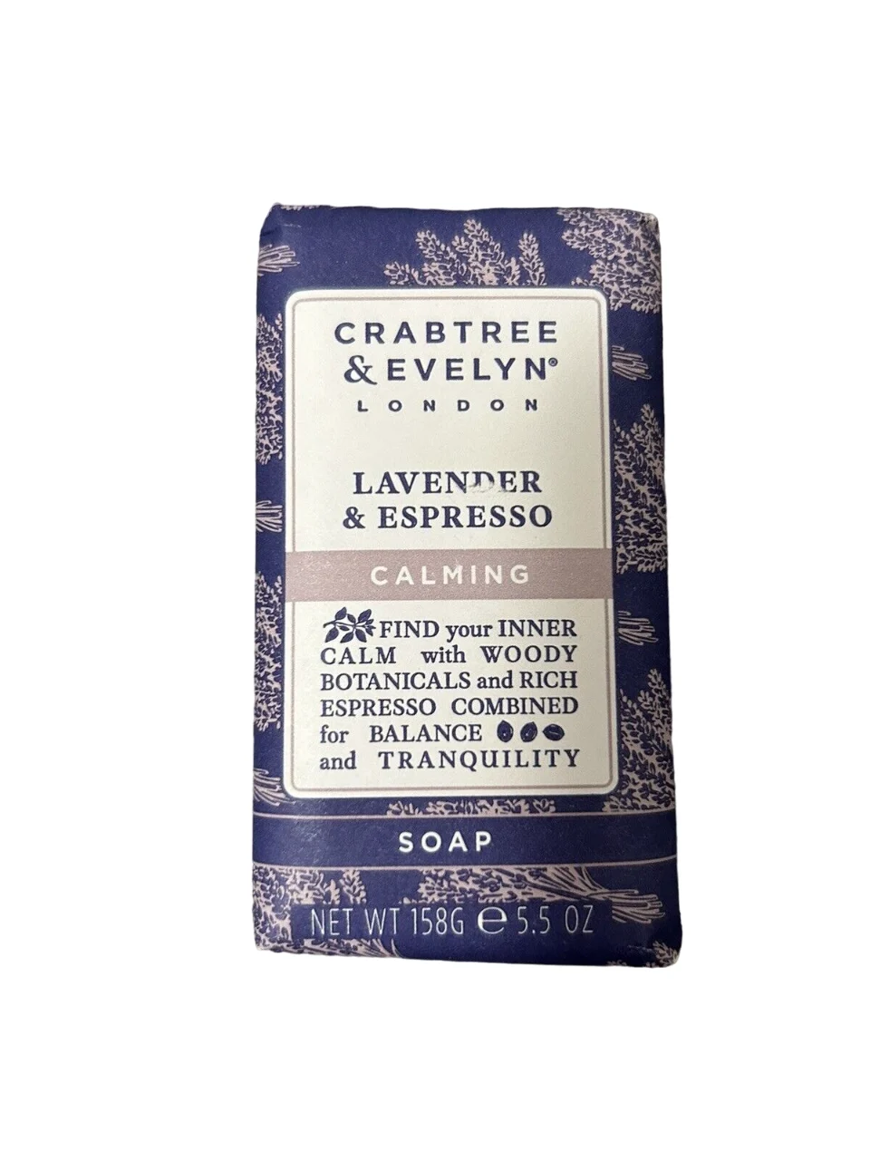 Crabtree & Evelyn Lavanda & Espresso calmante saponetta 158 g