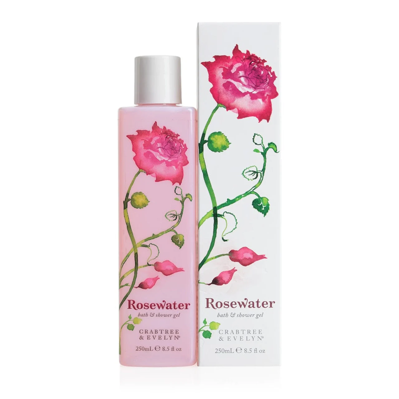 Crabtree & Evelyn Acqua di Rosa Detergente Gel Doccia Per Tutti i Tipi di Pelle 250 ml