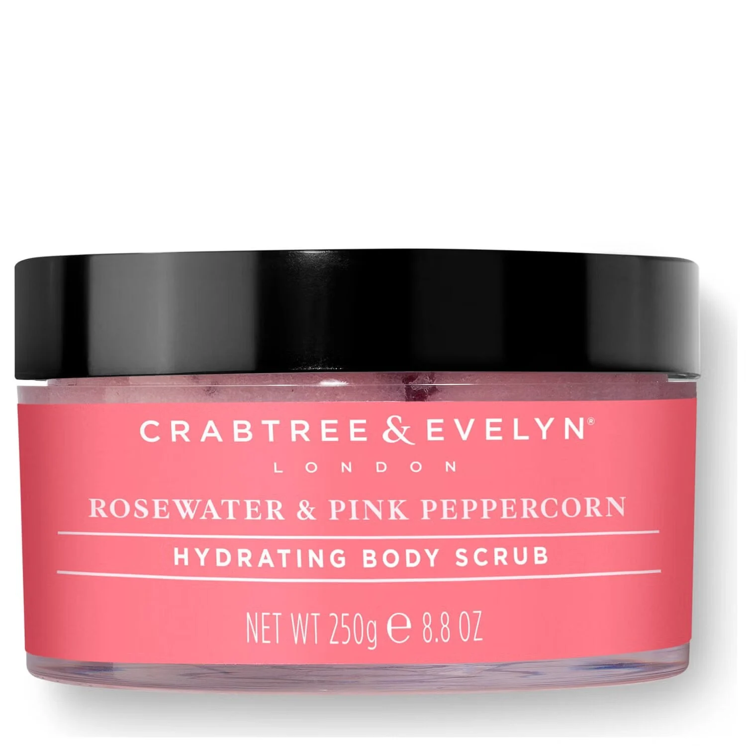 Crabtree & Evelyn acqua di rose e pepe rosa idratante scrub corpo 220 g