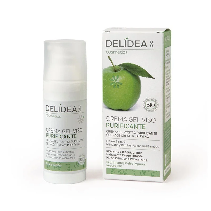 DELIDEA Mela e Bambù – Crema Gel Viso Purificante