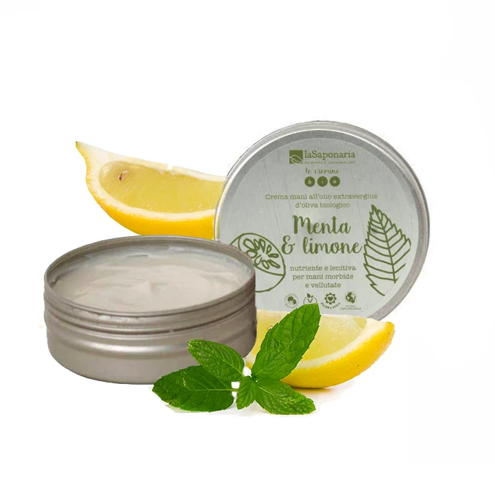 LA SAPONARIA Crema Mani Menta e Limone