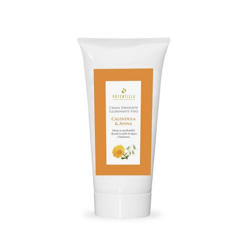 POTENTILLA Crema Viso Idratante Illuminante Calendula e Avena