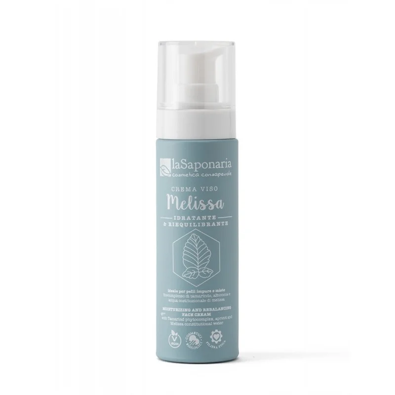 LA SAPONARIA Crema Viso Melissa – Idratante e Riequilibrante