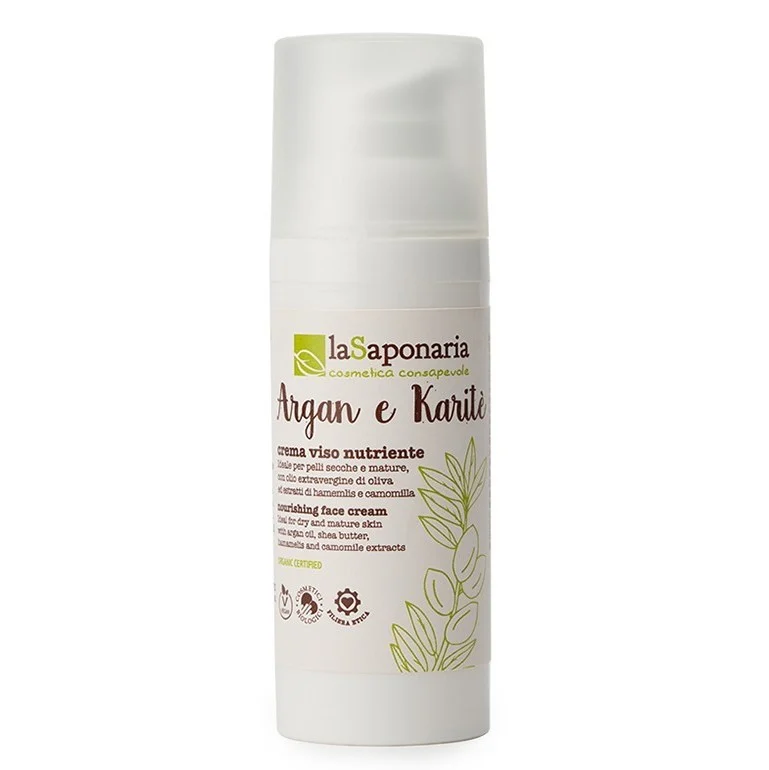 LA SAPONARIA Crema Viso Nutriente Argan e Karitè