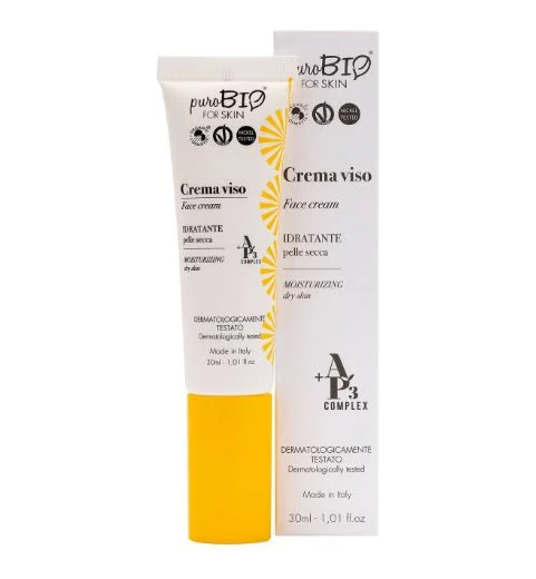 PUROBIO Crema Viso Idratante Pelle Secca
