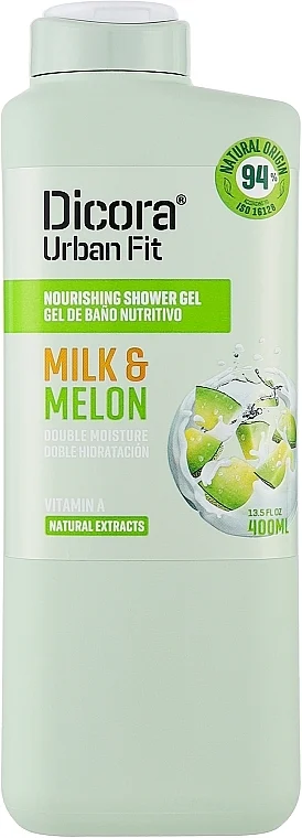 Gel doccia con vitamina A "Melone e Latte"