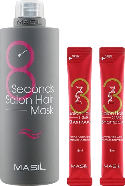 Masil Set di maschere per capelli da parrucchiere da 8 secondi