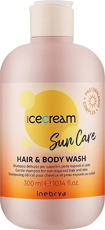 Shampoo per il ripristino di capelli e corpo dopo l'esposizione al sole
