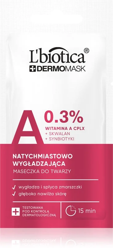 L’biotica DermoMask A 0,3% maschera lisciante viso 8 ml
