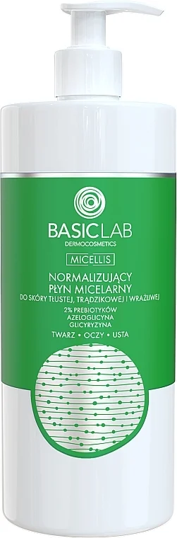 Acqua micellare normalizzante per pelli grasse, acneiche e sensibili