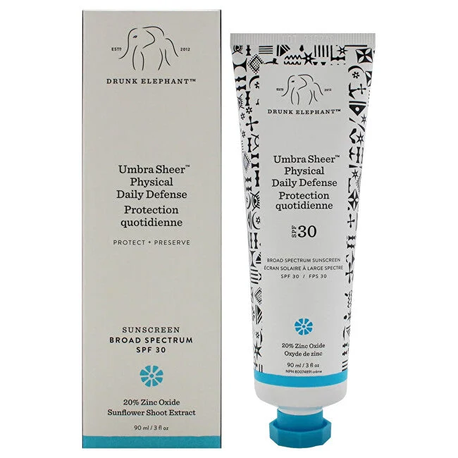 Drunk elephant Crema solare viso SPF 30 Umbra Sheer (Physical Daily Defense) 90 ml