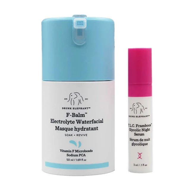 Drunk elephant F-Balm + TLC Framboos Set per la Cura della Pelle Notturna