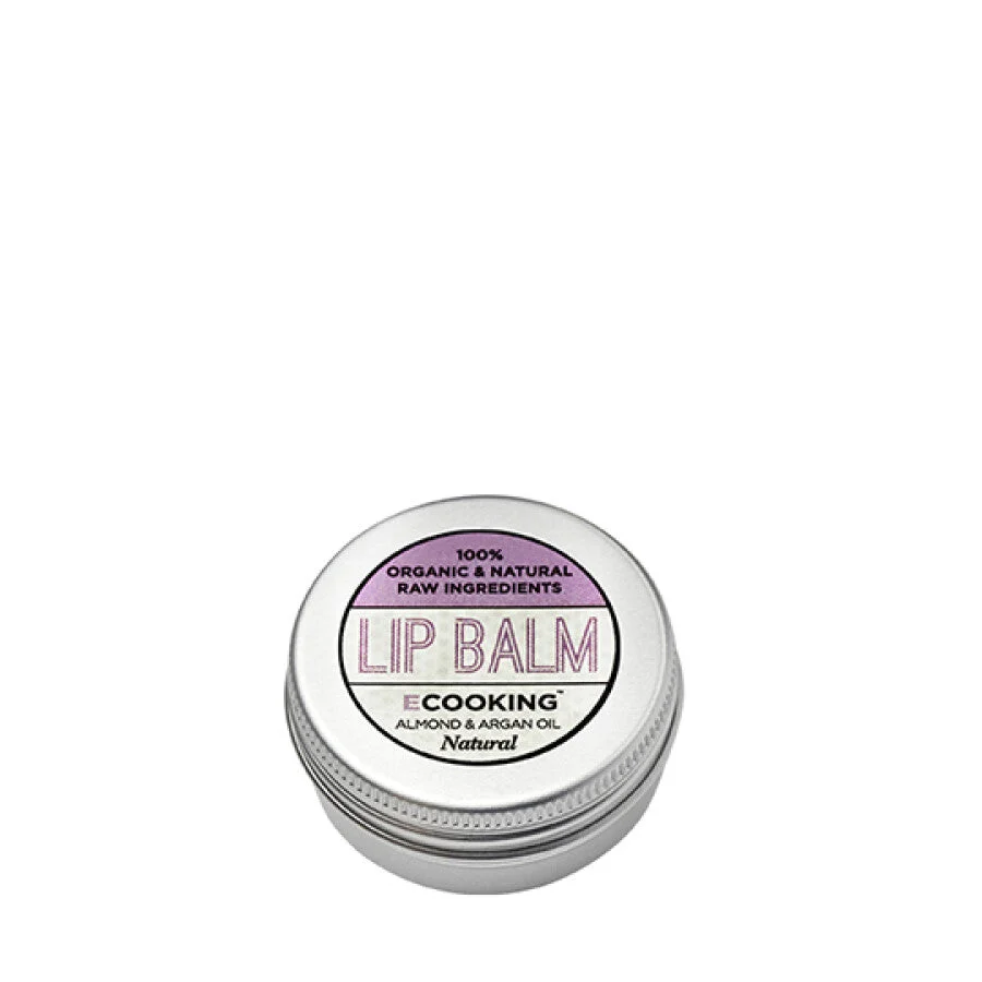 Ecooking Olio di Argan Biologico Balsamo Labbra Idratante Neutro 15 ml