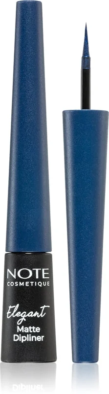 Note Cosmetique Elegant Matte Dipliner eyeliner liquido con finish matte colore 03 Navy Blue 2,5 ml