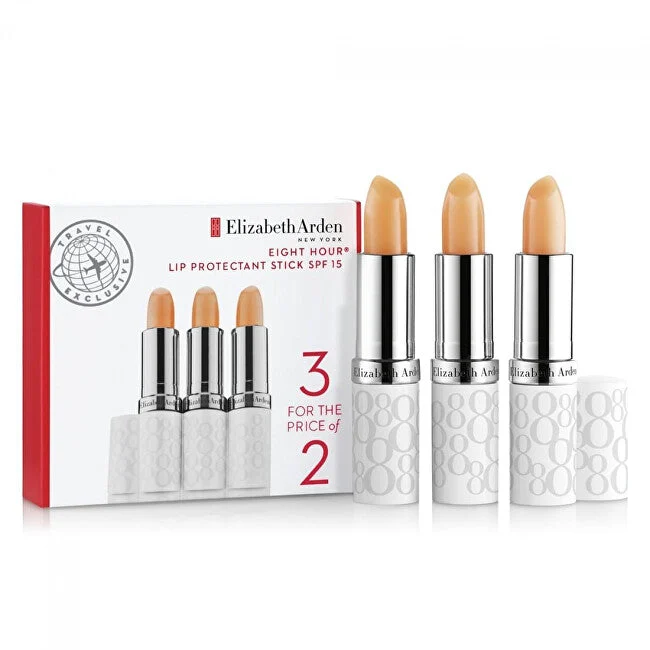 Elizabeth Arden Set Di Balsami Labbra Eight Hour Cream Lip Protect Trio