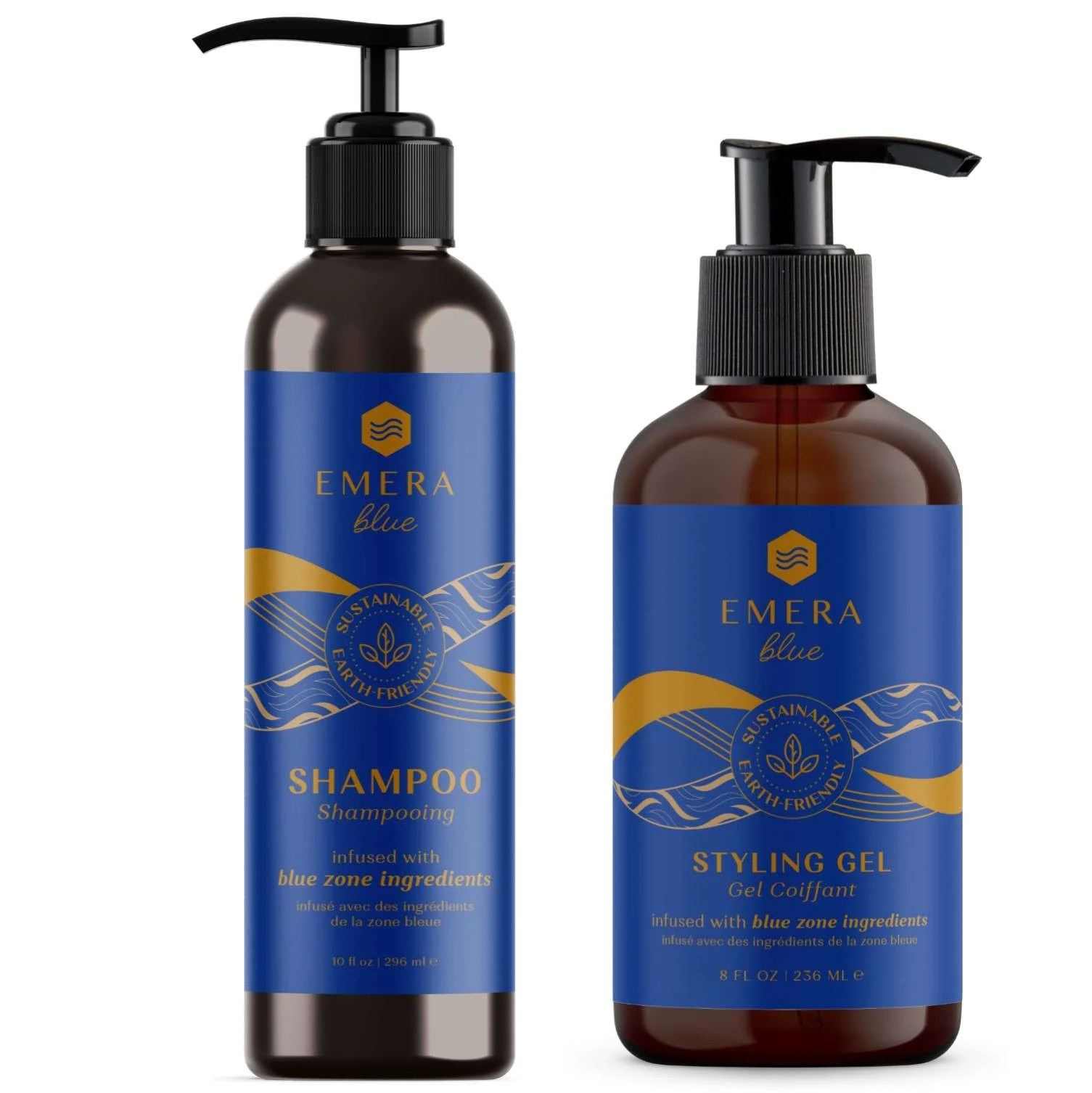 EMERA BLU SHAMPOO 296 ML. + STYLING GEL 236 ML.