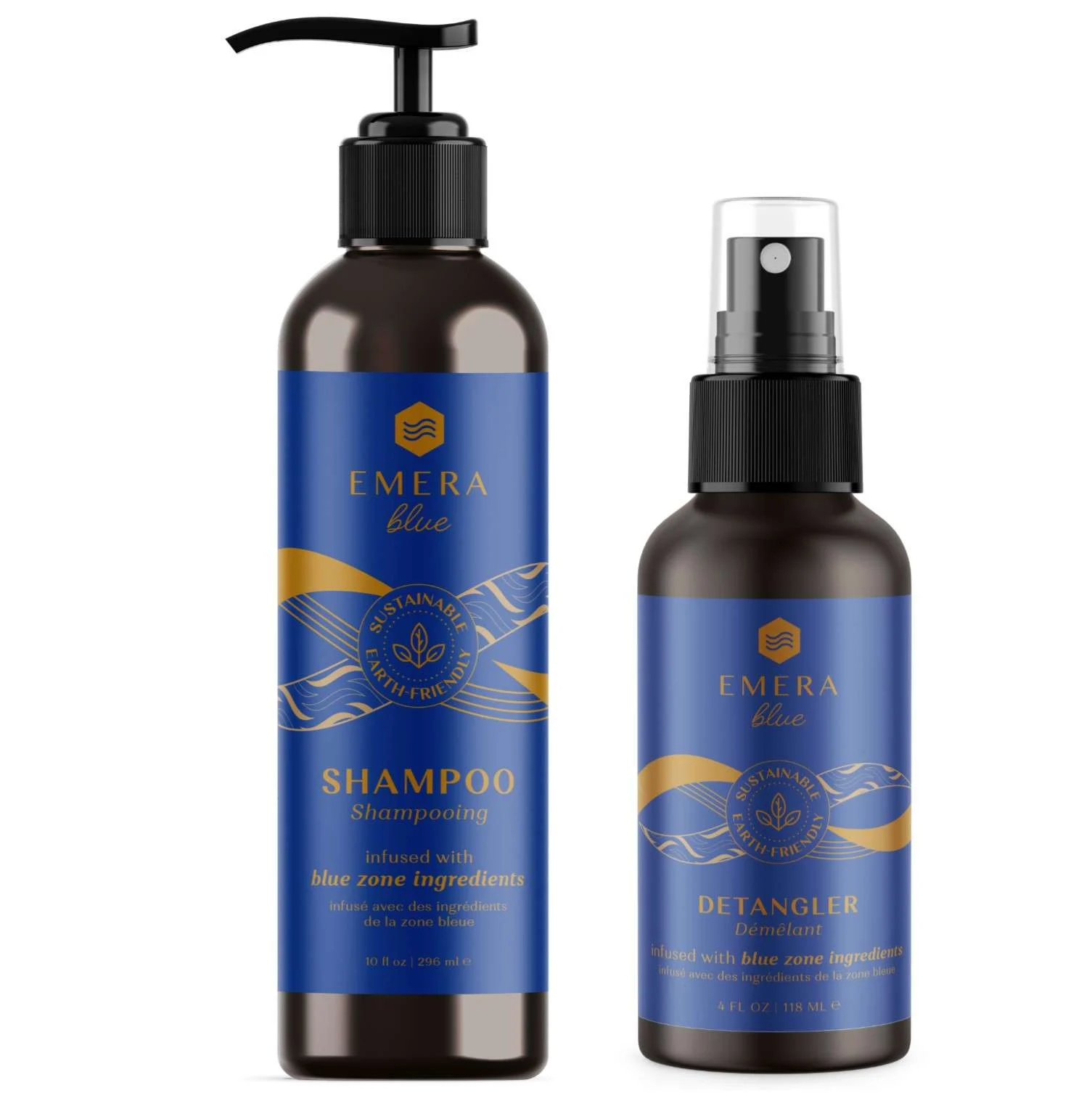EMERA BLU SHAMPOO 296 ML. + DETANGLER 118 ML.
