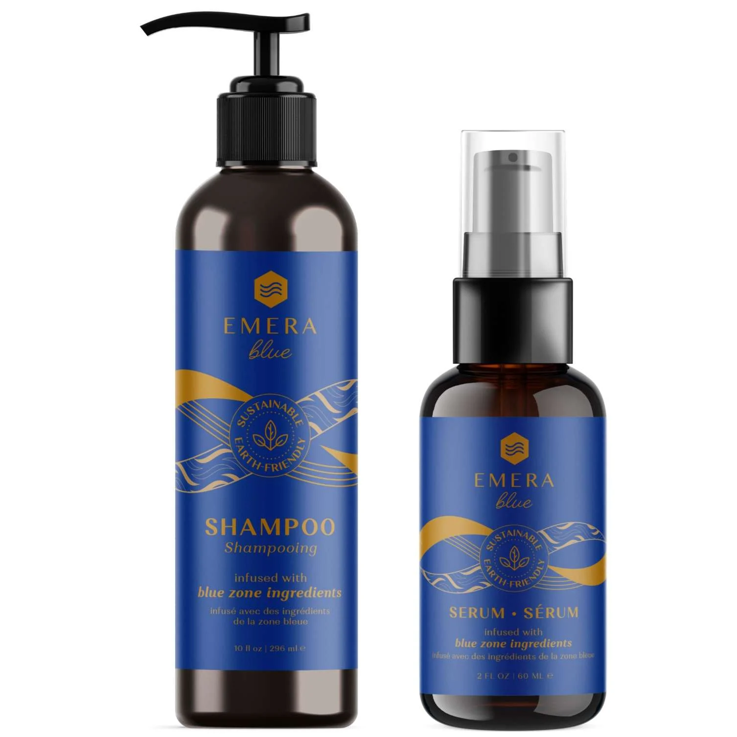 EMERA BLU SHAMPOO 296 ML. + SERUM 60 ML.