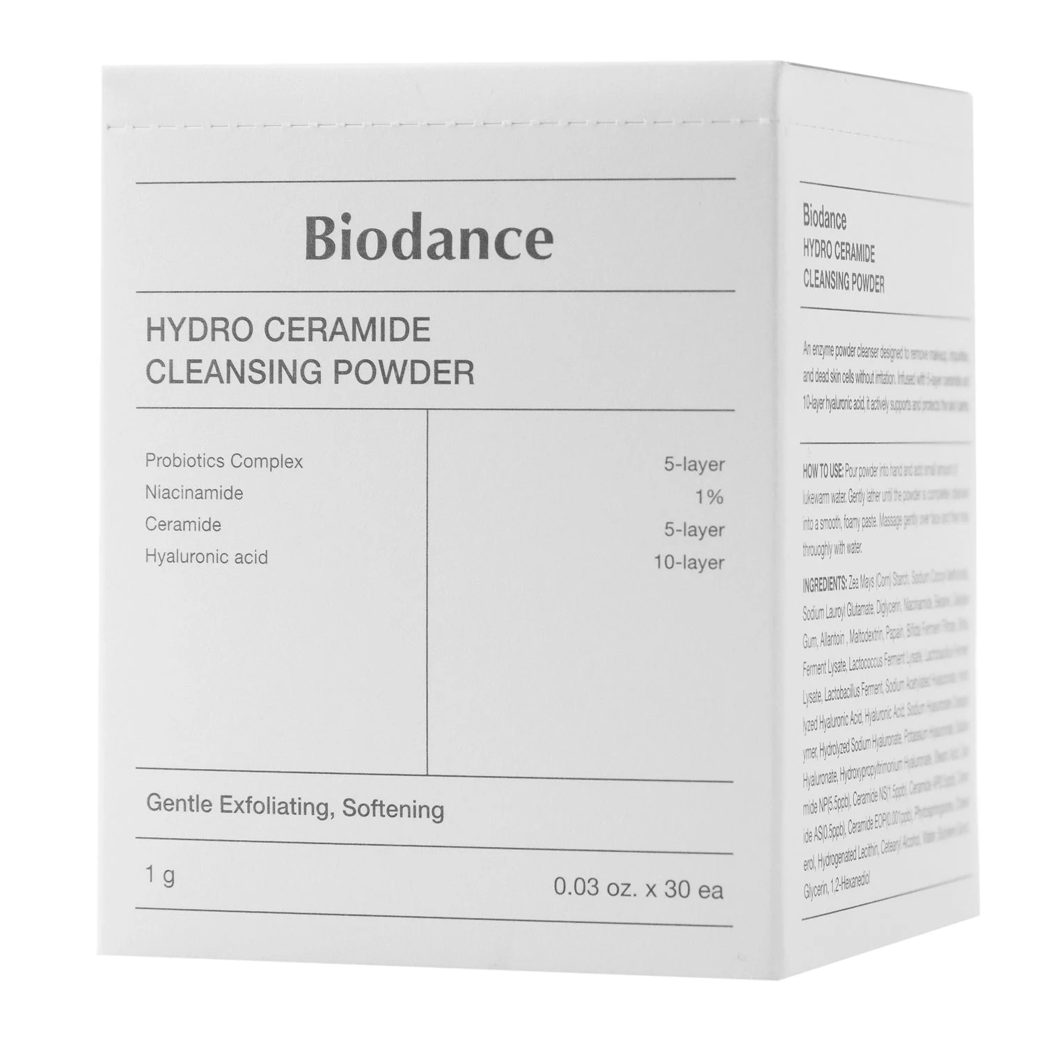 Biodance Hydro Ceramide Polvere Detergente Enzimatica Idratante 30 pz 1g