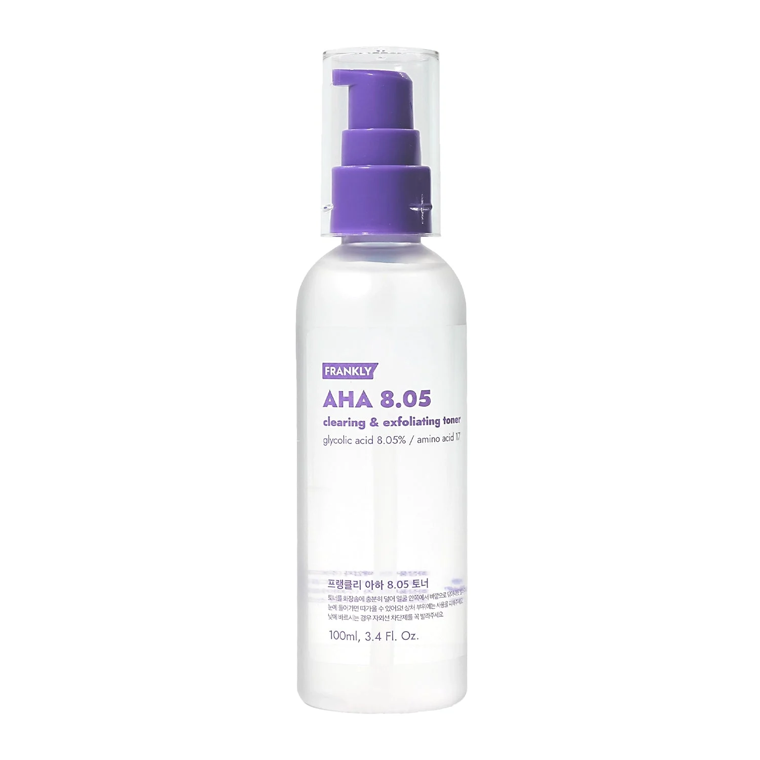 Frankly AHA 8.05 Clearing Tonico Esfoliante Acido Glicolico 8.05% 100ml